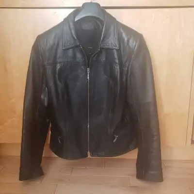 LADIES BOMBER LEATHER JACKET , View more