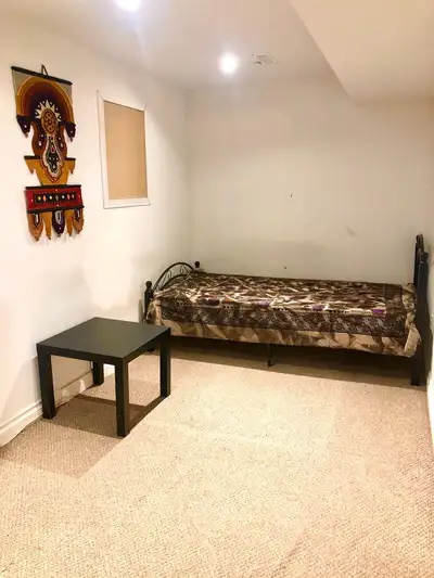 One bedroom basement for rent Available from July 1st, First and last month required Hydro, laundry...