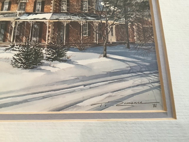 Vintage Print of a Winter Scene by Artist Trisha Romance in Arts & Collectibles in Belleville - Image 2