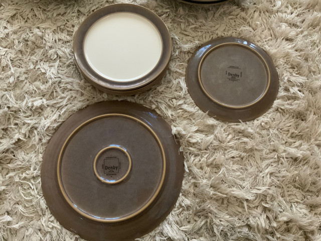 Denby TRUFFLE Dinner PLATES and large Rimmed BOWLS in Kitchen & Dining Wares in City of Toronto - Image 2