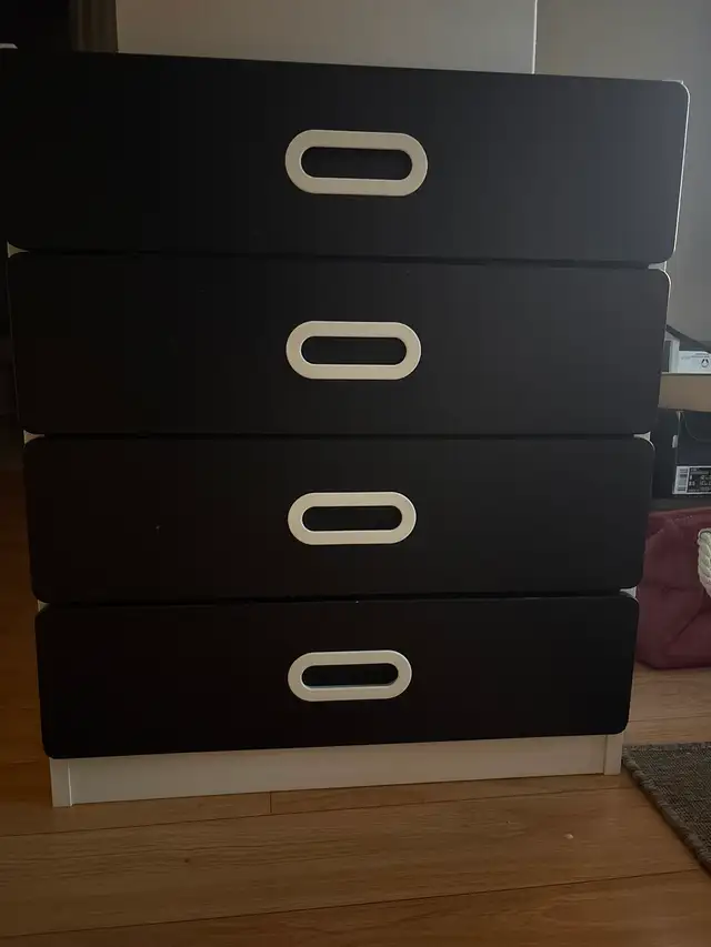 IKEA SMÅSTAD Twin Loft Bed with Desk & Storage – White/Black in Beds & Mattresses in Oakville / Halton Region - Image 4