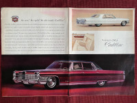 ‘65 Cadillac Coupe deVille/Fleetwood Brougham 2-Page Original Ad