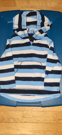 2T George striped fleece hoodie