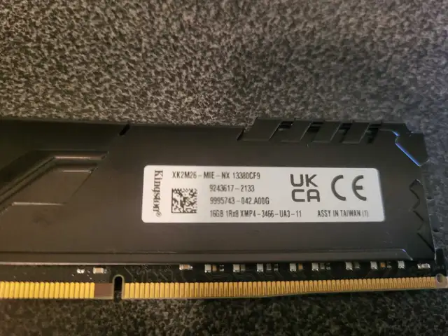 16 GB Kingston Fury DDR4 RAM (3466 MHz) single module in System Components in Kitchener / Waterloo - Image 4