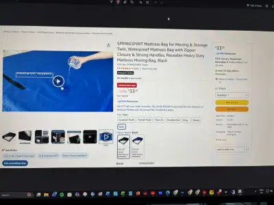 Barely Used Twin Bed Mattress Cover, View more