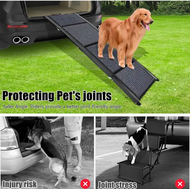 Dog Ramp for Car, Portable Folding Pet Stair Ramp in Accessories in Kitchener / Waterloo - Image 4