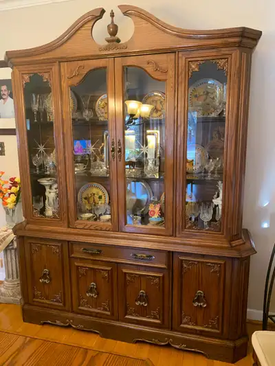 Vintage Dinning Set with Hutch, View more