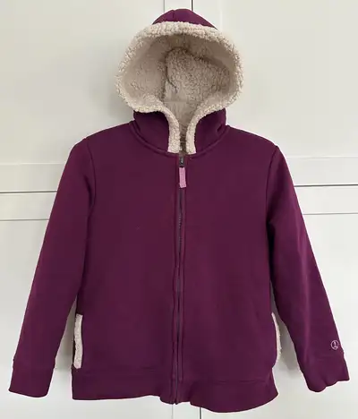 Girl’s Sherpa Fleece Hoodie (Size 7-8), View more