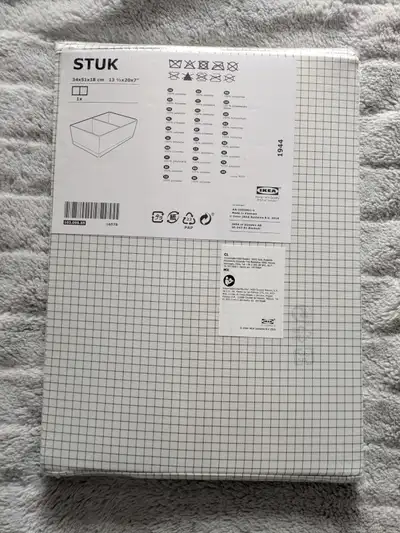IKEA STUK Box Storage Organizer With Compartments Multi-Use Case, View more