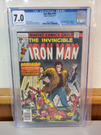Iron man 101 graded CGC 7.0 comic Frankenstein appearance 