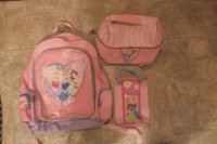 Backpack Disney Princess, lunch bag and pencil case