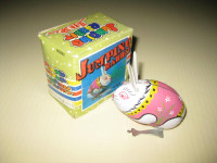 Vintage, Mechanical Wind-Up... JUMPING RABBIT  Tin TOY