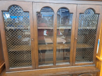 TWO ANTIQUE CHINA CABINETS 