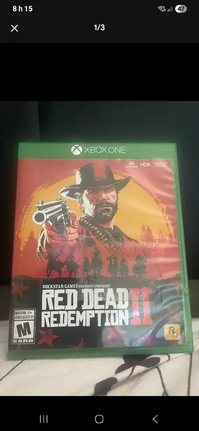 Red dead redemption 2 xbox one et series x bon état très bon jeu à 35$ dois partir ! 514 261 1595 al...