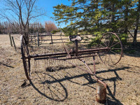 Antique hay rake