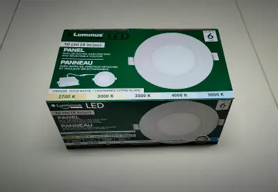 New! Luminus 4" LED Pot Light with Selectable Colour 6-pack, View more
