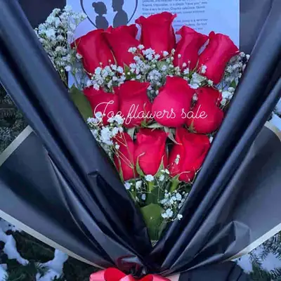 Roses bouquet $75 Valentines gift , View more
