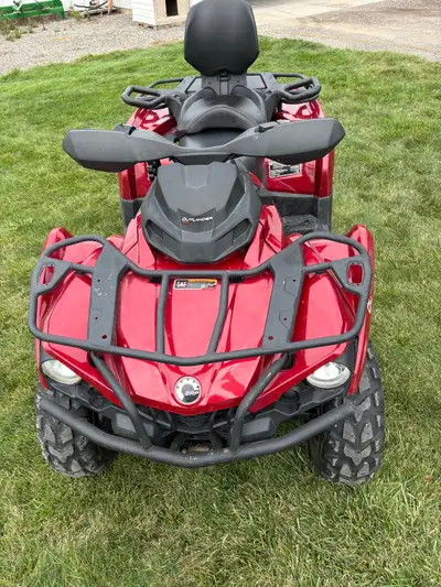 I'm selling a used, but well-maintained Can-Am Outlander, a robust all-terrain vehicle perfect for o...