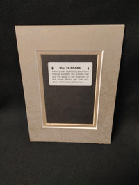 Gold Tone Paper Frame/Matte