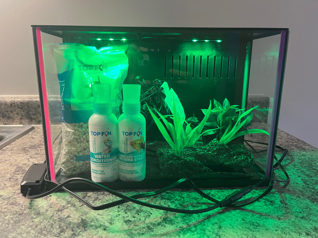 3 Gallon LED Colour Changing Fish Tank and More!  in Accessories in Kitchener / Waterloo