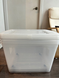 3 Storage containers from canadian tire