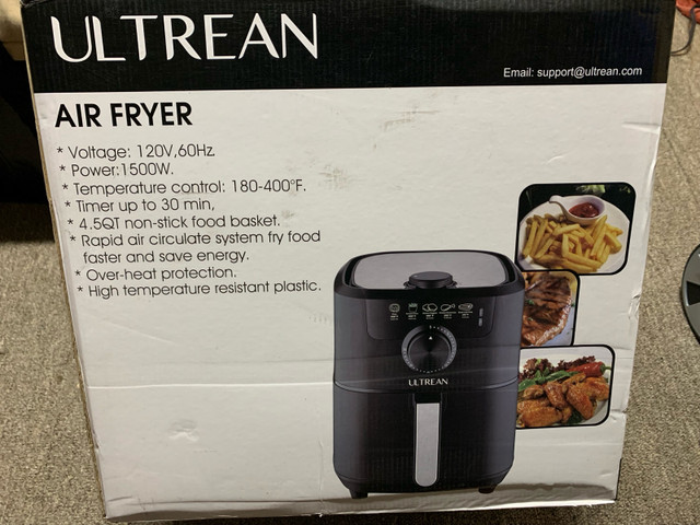 Ultrean Air Fryer (NEW IN THE BOX) $90 in Stoves, Ovens & Ranges in Kingston