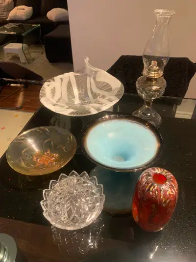 AUTHENTIC ITALIAN GLASSWARE AND CRYSTAL ORNAMENTS SET, View more