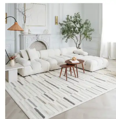 Brand new cream and grey area rug, View more