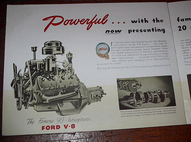 1948 Original Ford Car Sales Brochure in Arts & Collectibles in Annapolis Valley - Image 3