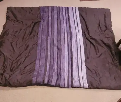 Double (aka Full) bedspread (cover) - black & purple, View more