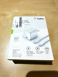 Belkin 30W GAn Home Charger With C-C Cable