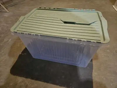 45L flip top lid storage bin, View more