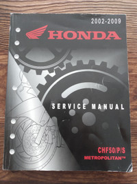 Honda Scooter CHF50 Service Manual