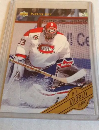 9 CARD 92-93 UPPER DECK PATRICK ROY ALL WORLD TEAM W6 CANADIAN, View more
