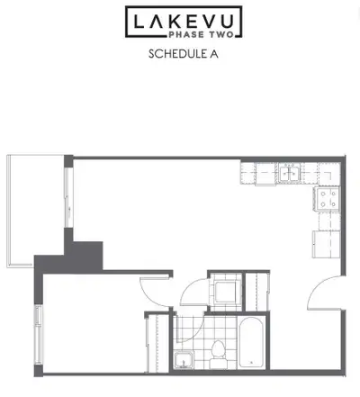 1 BEDROOM 1 DEN WITH LAKE VIEW AND 1 PARKING