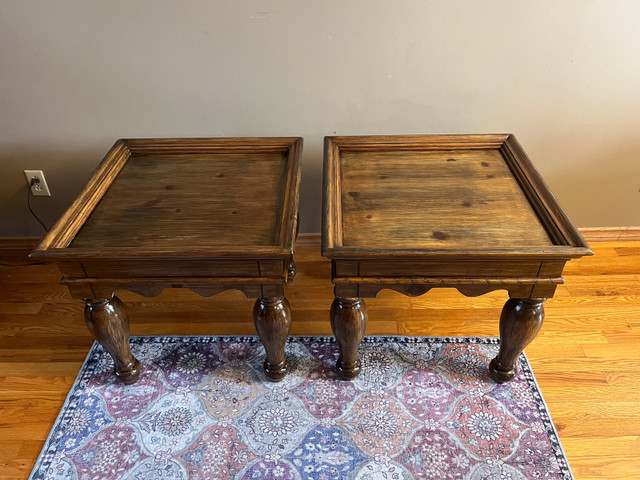 Beautiful solid Rustic pine Coffee table and end tables in Coffee Tables in Sudbury - Image 2