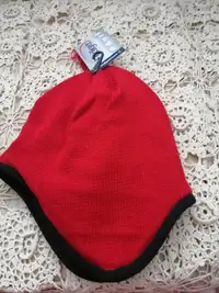 Brand new Earflaps Fleece Knit red Beanie Winter Hat
