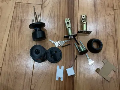 Matte Black Door Lock Set, View more