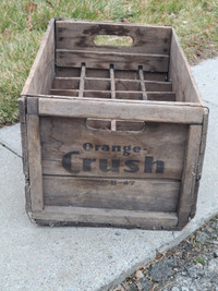 Vintage Orange Crush 24 pop bottle crate