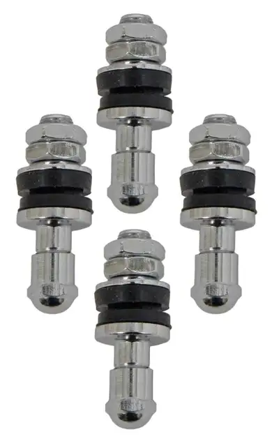 Have 60 in total chrome bolt-in valve stems All new never been used $40 takes all! Will ship.