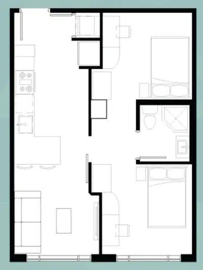 Icon 330 Waterloo - 2 BED, 1 BATH - 1 Year Sublet