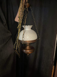 Lampe rustique suspendue style colonial