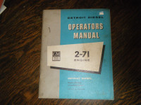 GM 2 - 71 Diesel Engines Detroit Diesel Operators Manual 1957