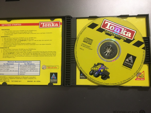 Tonka Construction CD-ROM PC game dans Jeux pour PC  à Ville de Montréal - Image 2