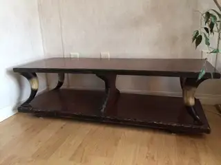 Steer Horn-legged Western Lodge Coffee and End Table, View more