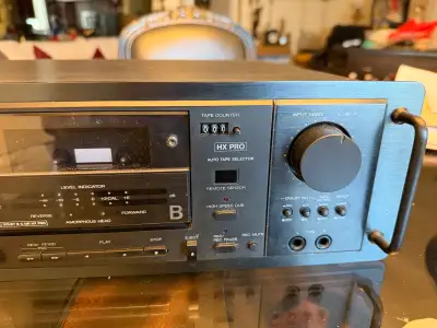 Carver TDR-2400 Dual Auto Reverse Cassette Deck with Matching RH-24 Remote Control. Dolby B/C Noise...