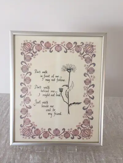 PICTURE FRAMED IN METAL-USED, View more
