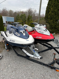 Two seadoo gtx and double trailer combo