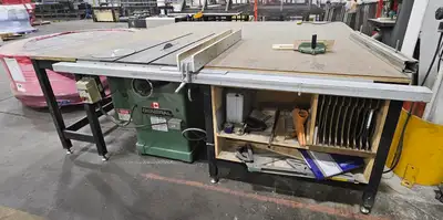 General International Table Saw with metal frame, View more