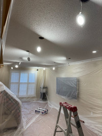 Popcorn ceiling removal and Painting 